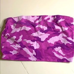 PURPLE CAMO TUBE TOP!